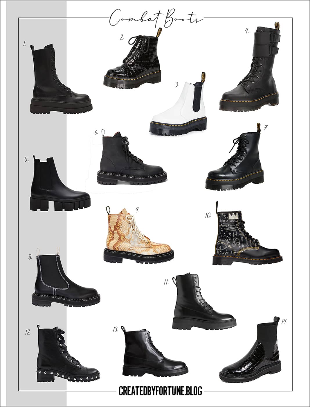 Combat boots that you need for fall! - Created by Fortune