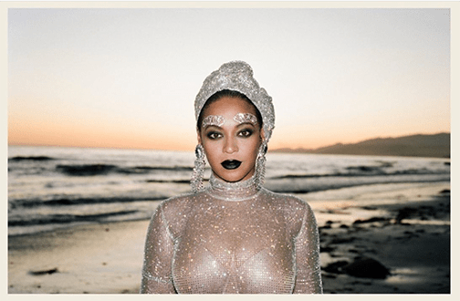 Beyonce in full crystal look in Black is King