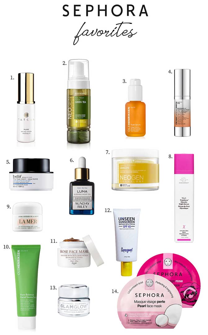 Sephora Skincare Favorites