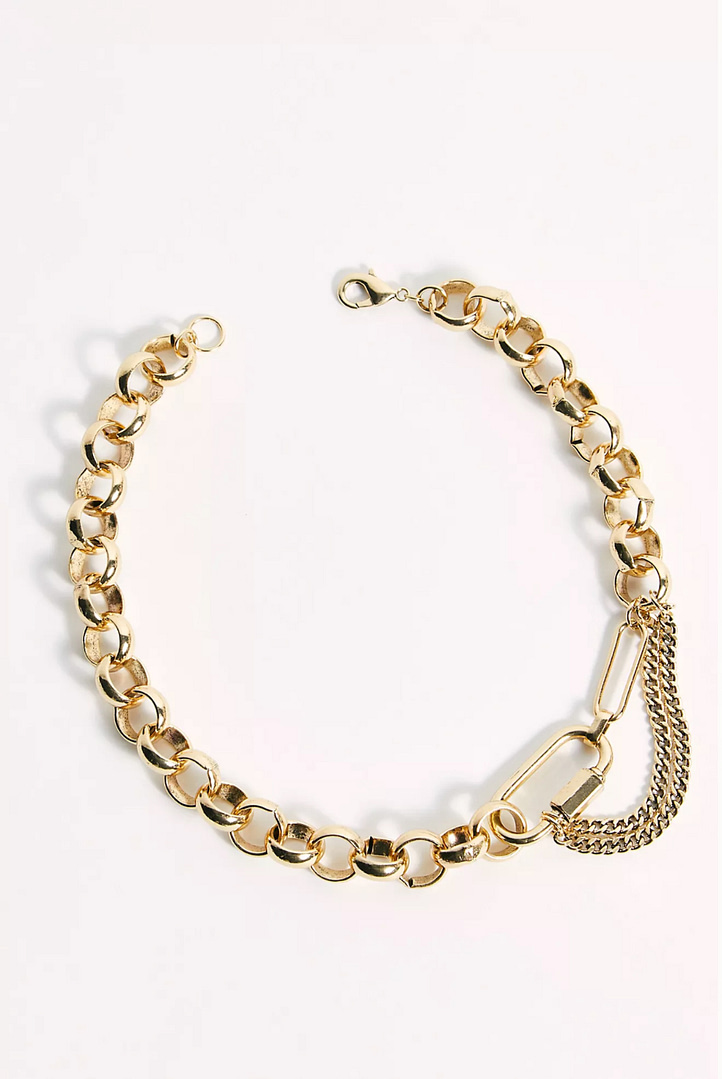 Free People Love Chain Gold Necklace
