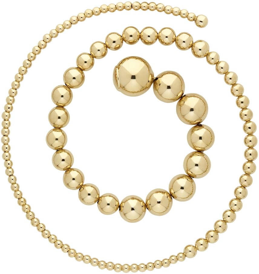 Y/Project Gold Spiral Bead Earrings